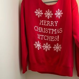 Long sleeve Christmas sweater. Size Large